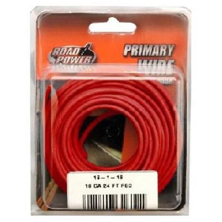Coleman Cable 55668033 24 Ft. 16 Gauge Primary Wire - Red